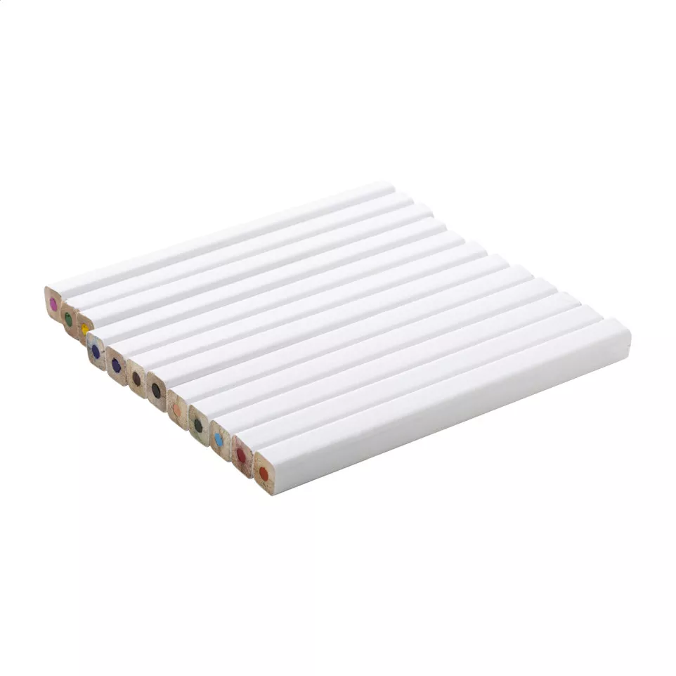 Printcil white  12 pc pencil set 