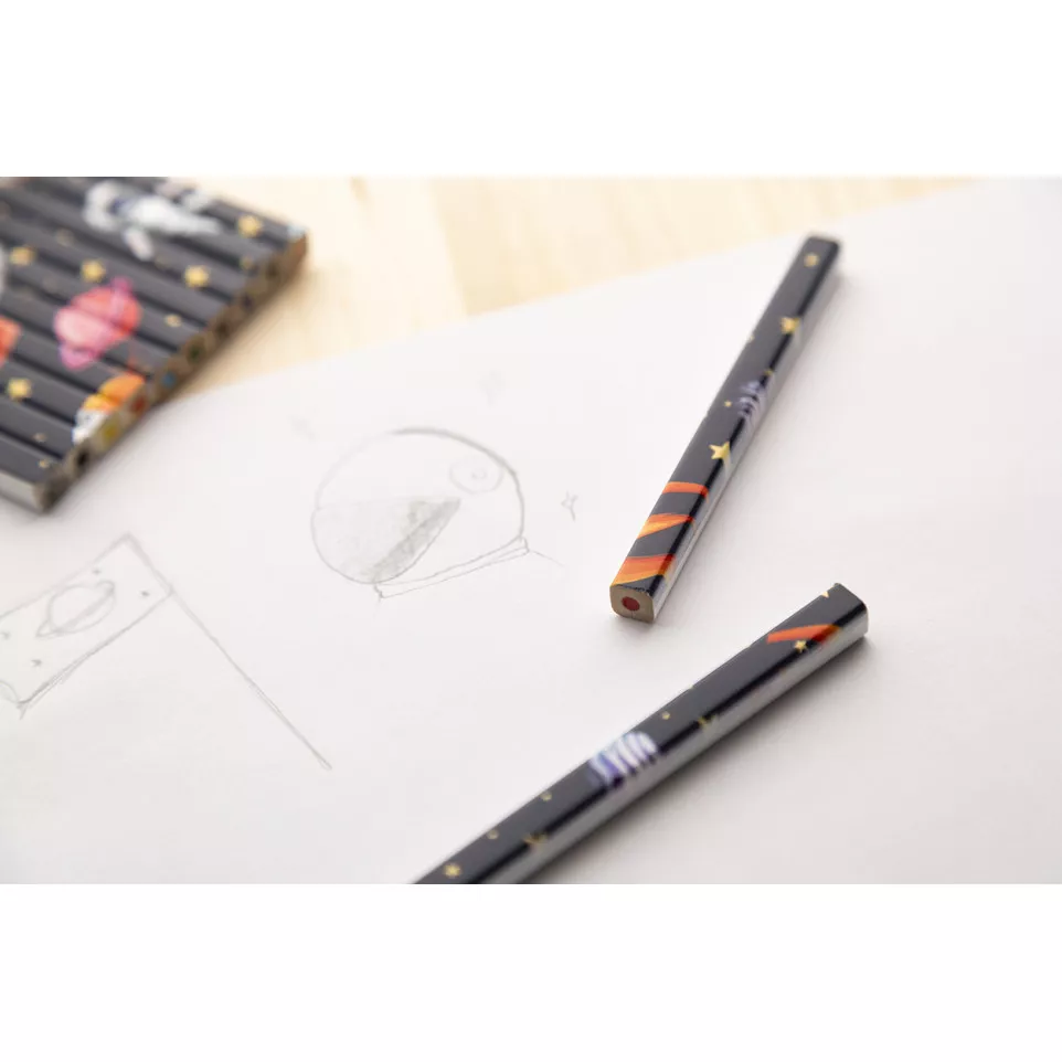 Printcil blanc  Ensemble de 12 crayons 