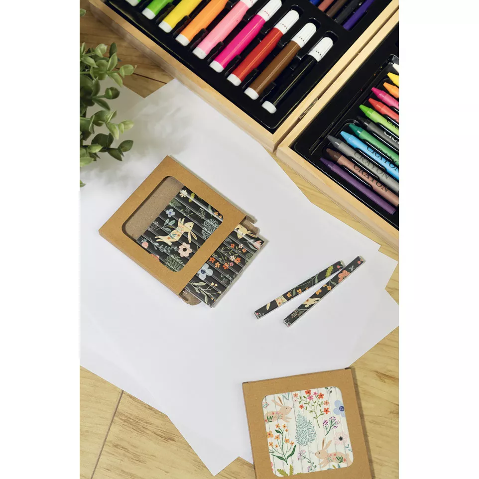 Printcil blanc  Ensemble de 12 crayons 