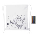Julfar Bag B wit  kleurstof kerstkoordzak 