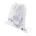 Julfar Bag B wit  kleurstof kerstkoordzak 