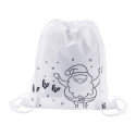 Julfar Bag B wit  kleurstof kerstkoordzak 