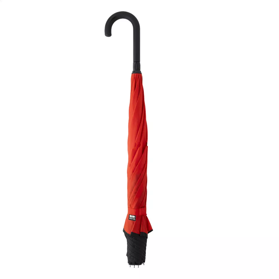 Raura red  RPET reversible umbrella 
