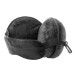 Dreamfly black  RPET travel pillow 
