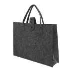 Refelt Shop Lux donker grijs  RPET boodschappentas 