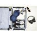 Dreamfly dark blue  RPET travel pillow 