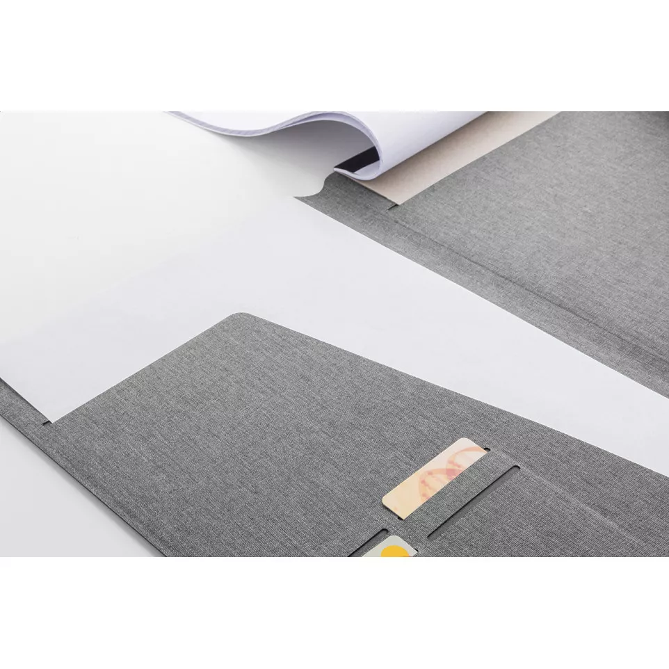 Wapudo A4 grey  RPET document folder 