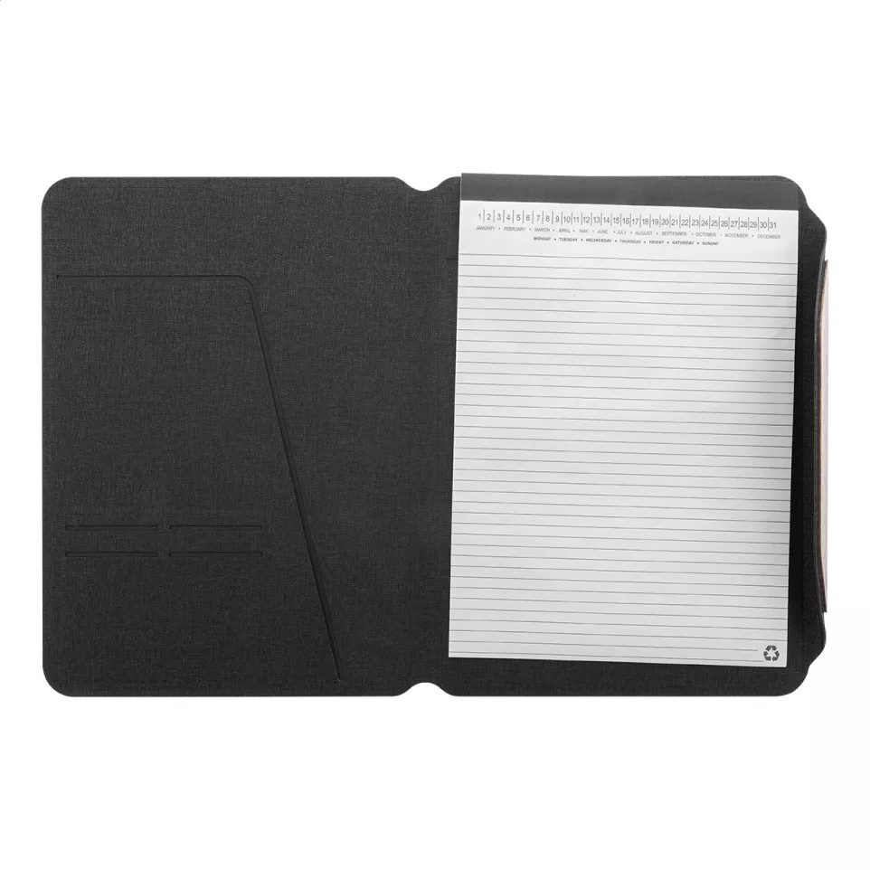 Wapudo A4 noir  porte-documents RPET 