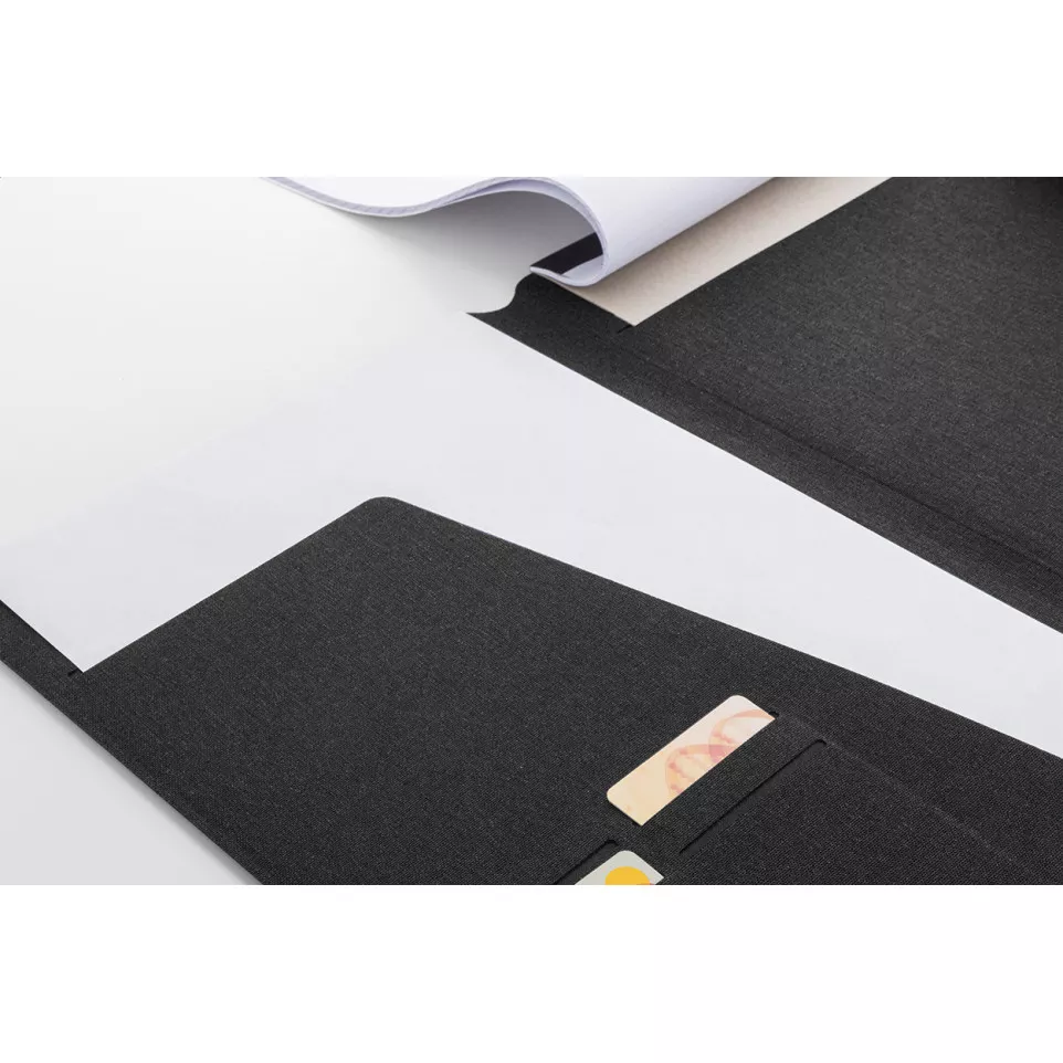 Wapudo A4 black  RPET document folder 