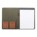 Capudo A4 green  recycled canvas document folder 