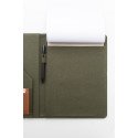 Capudo A4 vert  porte-documents en canvas recyclé 