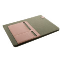Capudo A4 green  recycled canvas document folder 