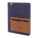 Capudo A4 bleu  porte-documents en canvas recyclé 
