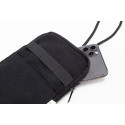 CanvaFon black  recycled canvas crossbody mobile bag 