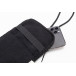 CanvaFon black  recycled canvas crossbody mobile bag 