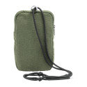 CanvaFon groen  gerecycled canvas crossbody mobiele tas 