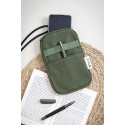 CanvaFon groen  gerecycled canvas crossbody mobiele tas 