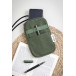 CanvaFon groen  gerecycled canvas crossbody mobiele tas 