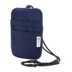 CanvaFon blue  recycled canvas crossbody mobile bag 