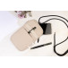 CanvaFon natuurlijk  gerecycled canvas crossbody mobiele tas 
