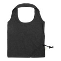 Forpex black  foldable shopping bag  