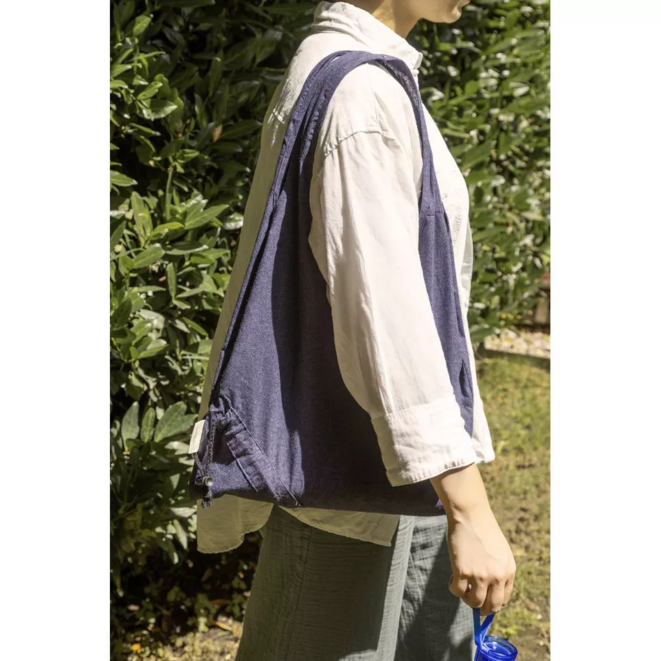 Forpex blue  foldable shopping bag  