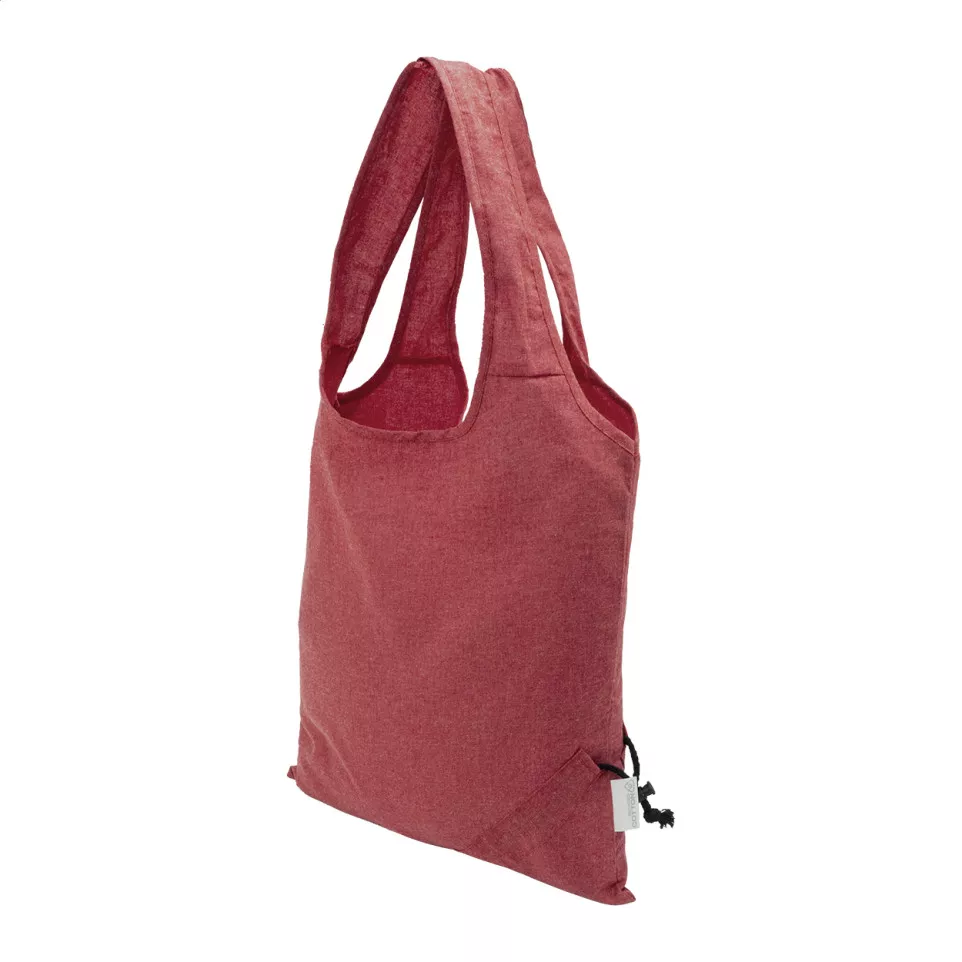 Forpex red  foldable shopping bag  