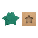 Vagnes vert  Set de sous-verres de Noël en RPET 