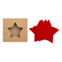 Vagnes rouge  Set de sous-verres de Noël en RPET 
