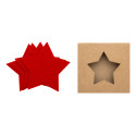 Vagnes rouge  Set de sous-verres de Noël en RPET 