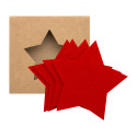 Vagnes rouge  Set de sous-verres de Noël en RPET 