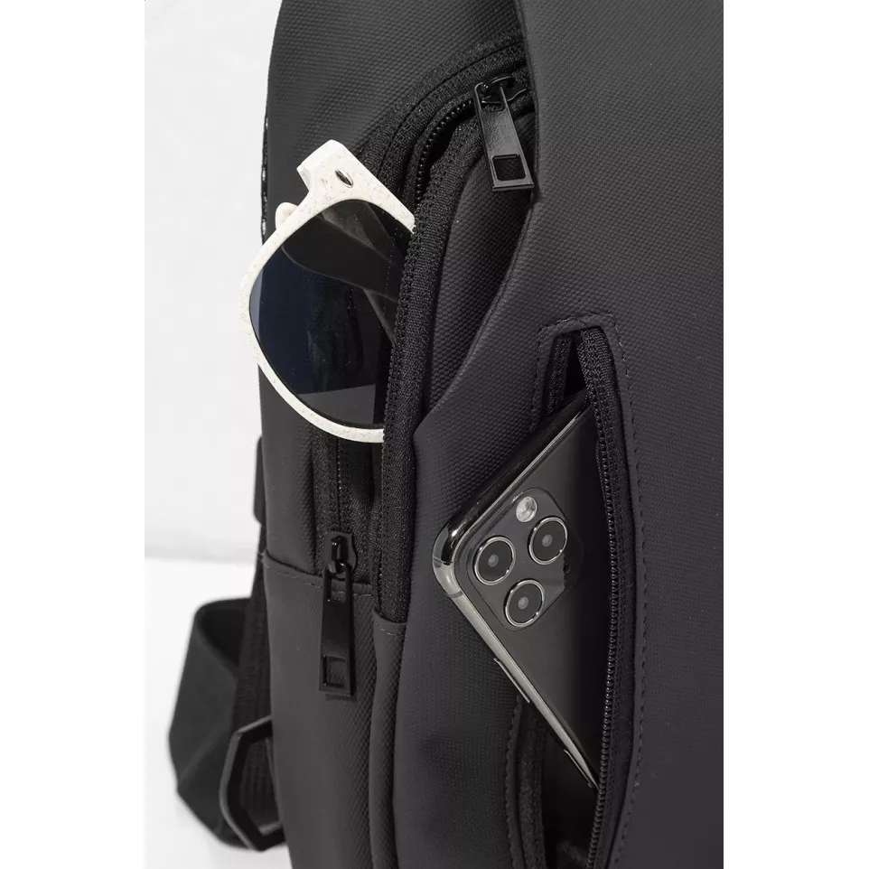 Crobud zwart  RPET crossbody tas 