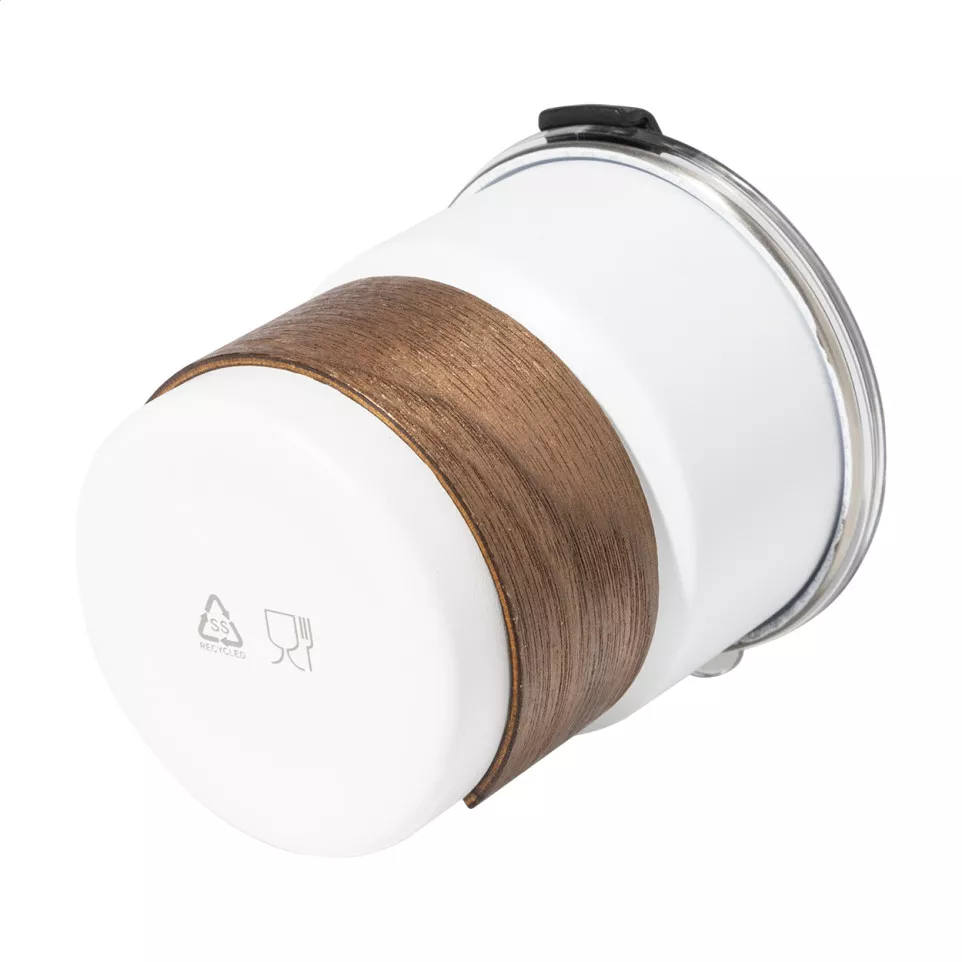 Waffee blanc  Mug thermos de voyage RSS 