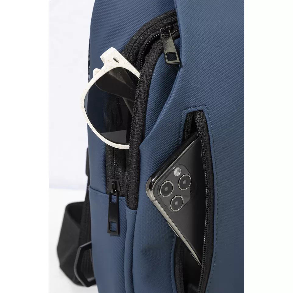 Crobud dark blue  RPET crossbody bag 
