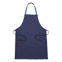 Chepex donker blauw  gerecycled katoenen schort 