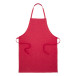 Chepex rouge  tablier en coton recyclé 