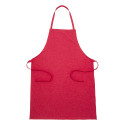 Chepex rouge  tablier en coton recyclé 