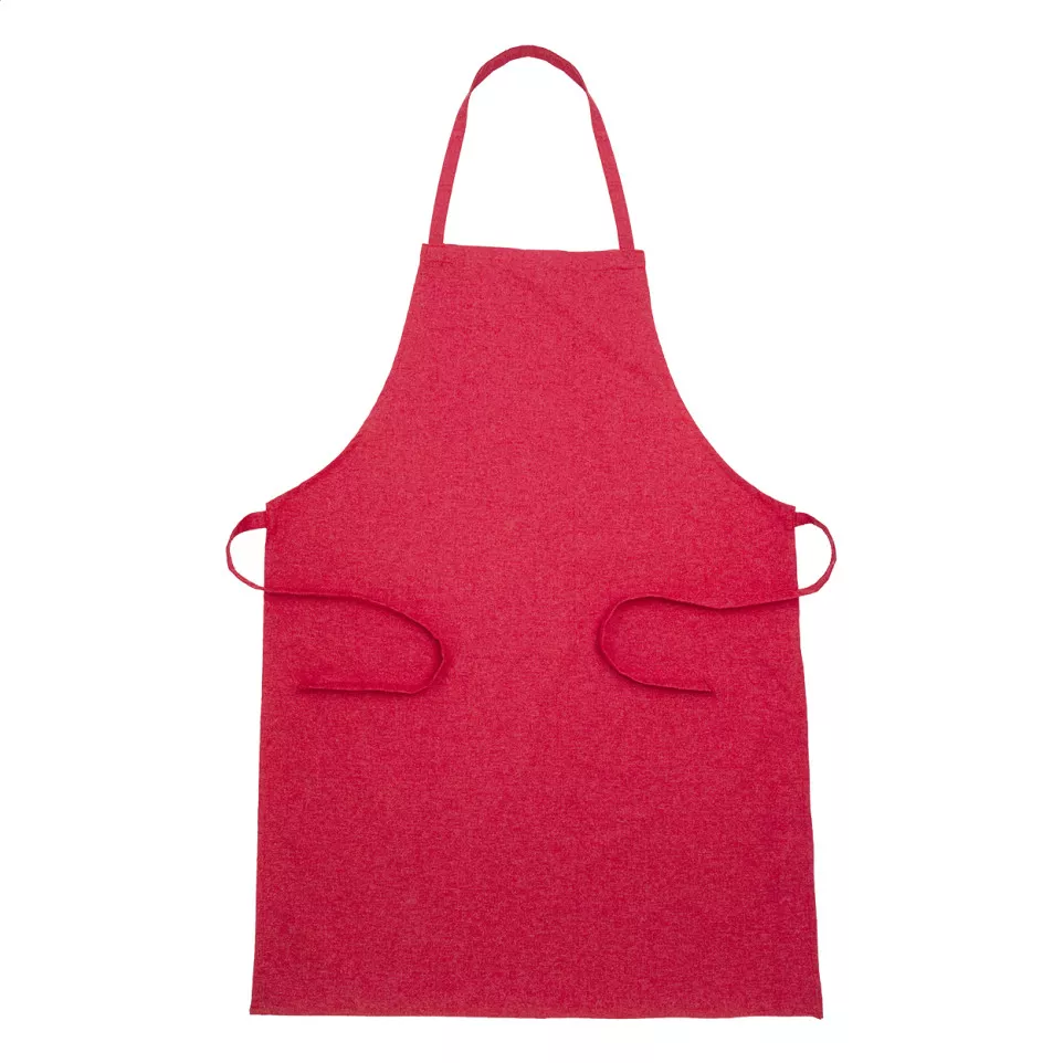 Chepex red  recycled cotton apron 