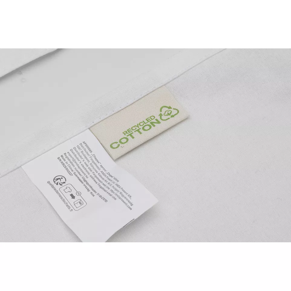 Chepex blanc  tablier en coton recyclé 