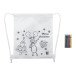 Julfar Bag A white  colouring Christmas drawstring bag 