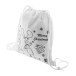 Julfar Bag A white  colouring Christmas drawstring bag 