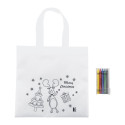 Julfar Shop blanc  Sac de Noël à colorier 