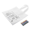 Julfar Shop blanc  Sac de Noël à colorier 