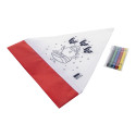 Julfar Hat blanc  Bonnet de Père Noël à colorier 