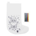 Julfar Gift blanc  Chaussette de Noël à colorier 