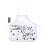 Julfar Cook blanc  Tablier de Noël à colorier 