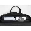 Duppler black  RPU document laptop bag 