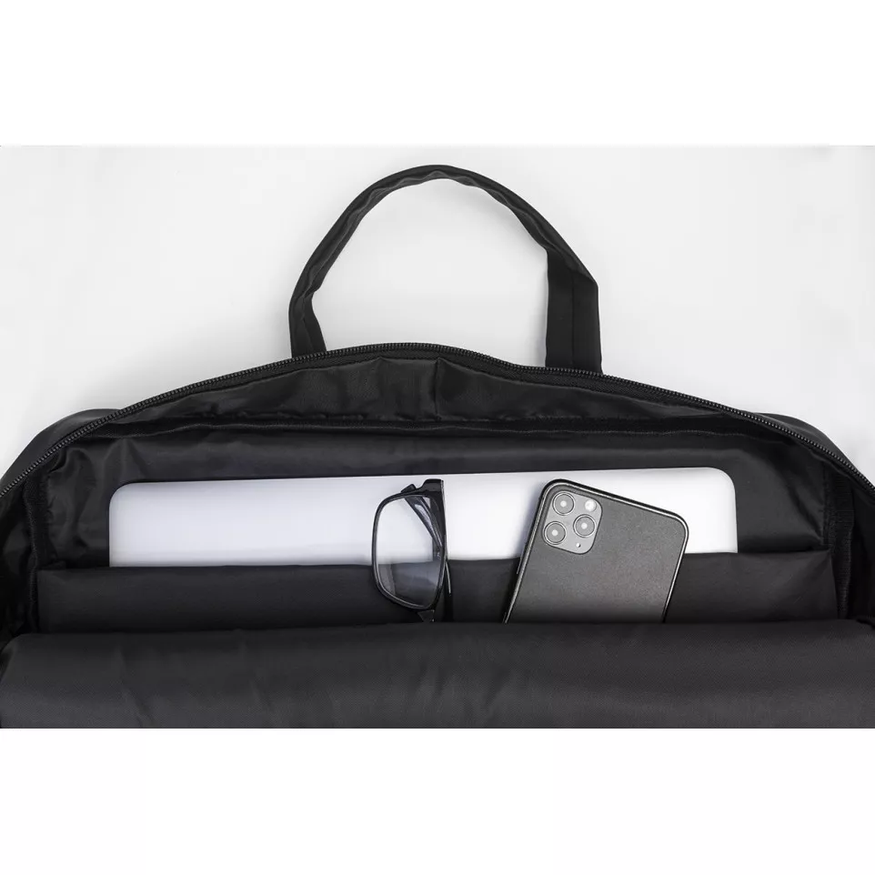 Duppler black  RPU document laptop bag 