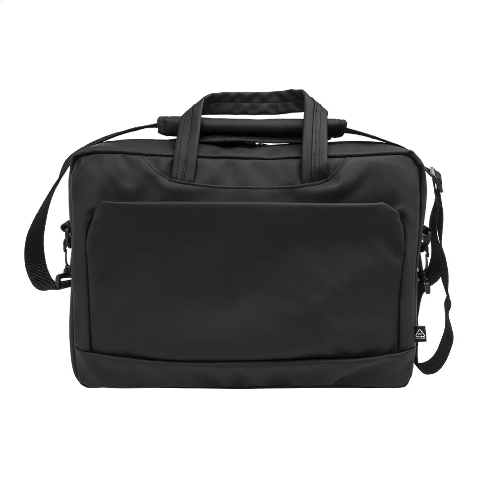 Duppler black  RPU document laptop bag 