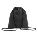 Dropex black  recycled cotton drawstring bag 